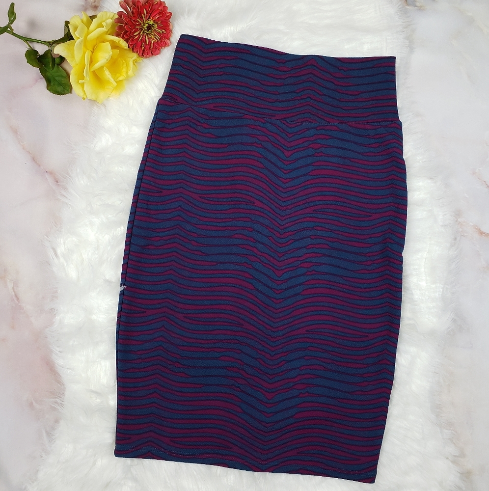 LuLaRoe Purple Pencil Skirt XS